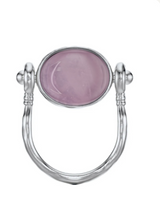 Eye flip ring Rose Quartz