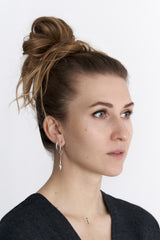 Small Silver Pendulum Mono Earring