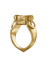 Amphora Golden Ring-Pendant with a Movable Stopper