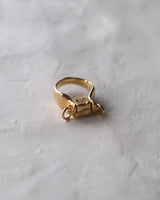 Amphora Golden Ring-Pendant with a Movable Stopper