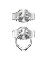 Silver Nipple piercing Ring Set Barbell+Hoop