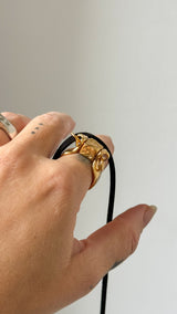 Amphora Golden Ring-Pendant with a Movable Stopper
