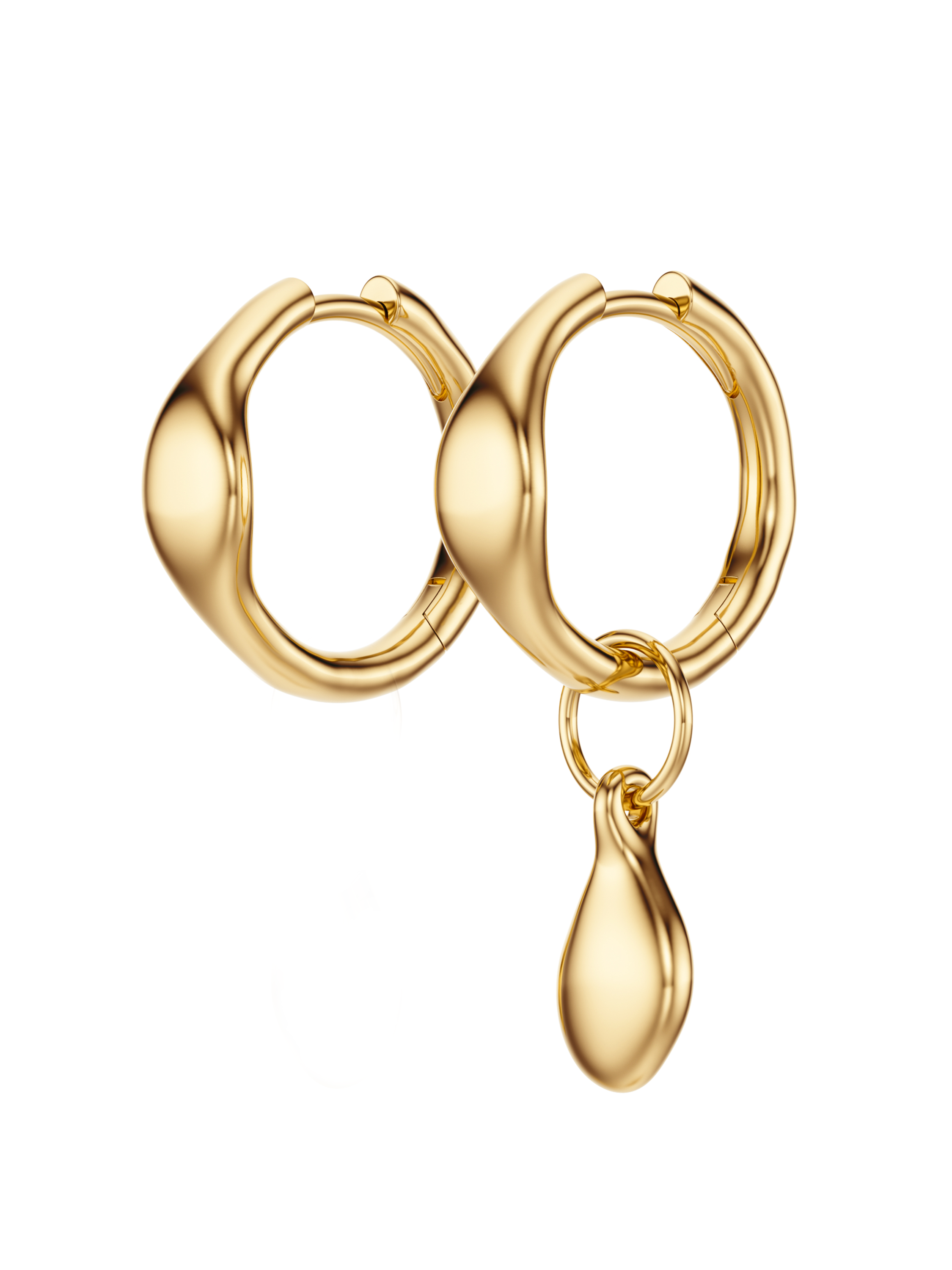 Amira Gold Earrings with Drop