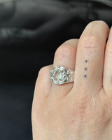 Tharel ring with Prehnite
