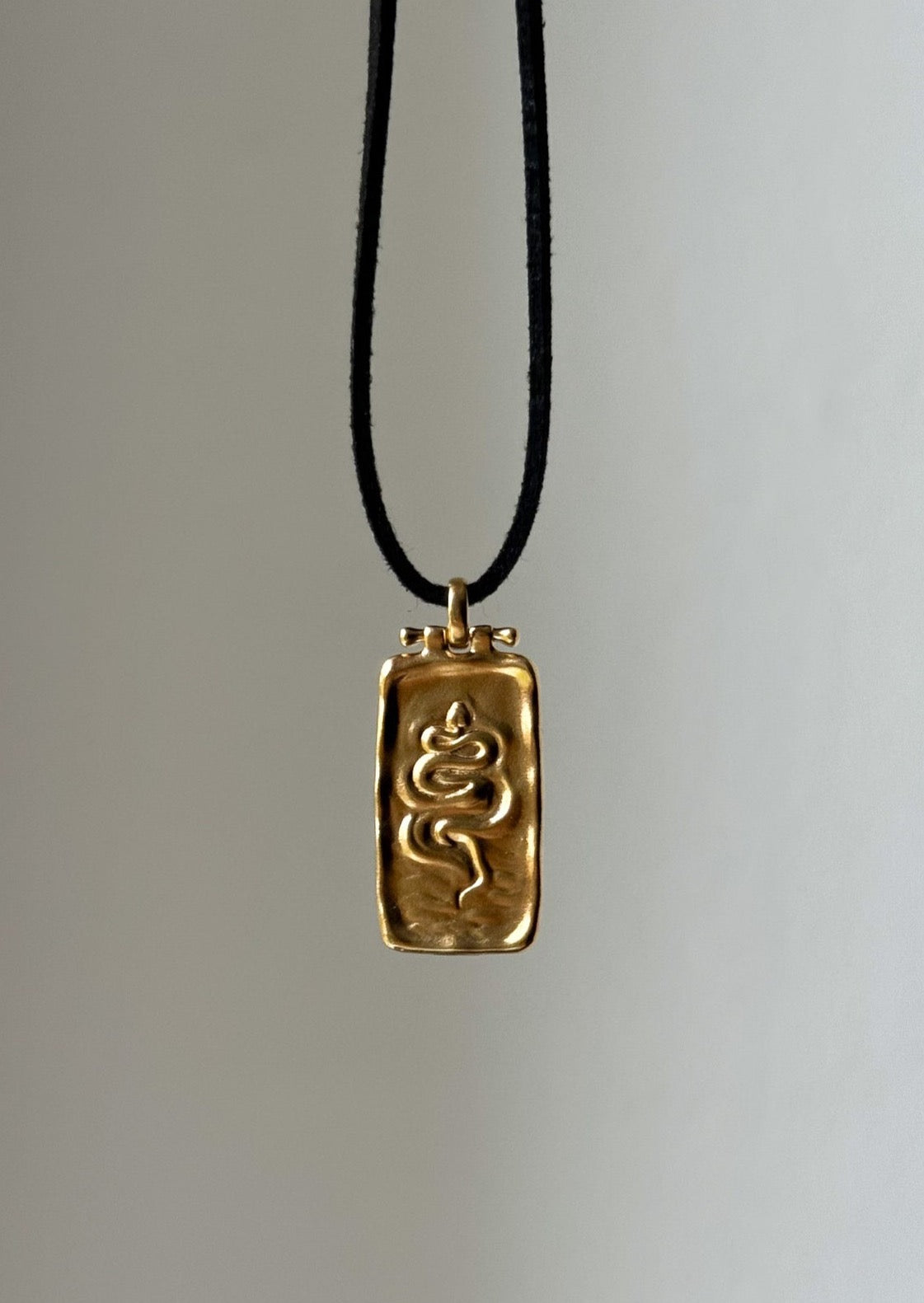 Golden Desert Snake Necklace