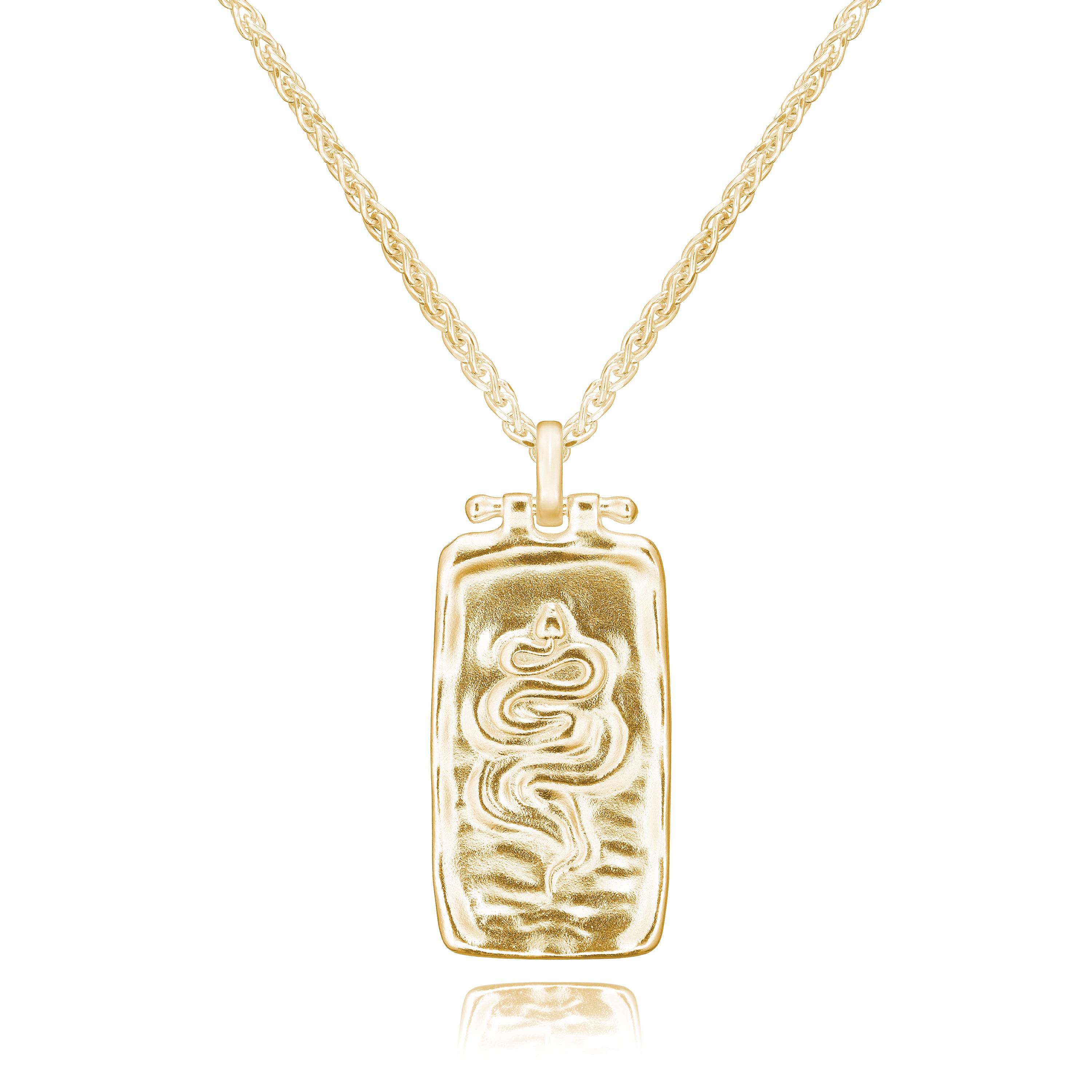 Golden Desert Snake Necklace